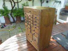 achado raro... cômoda vintage em miniatura de pinho para espécimes, coleções etc comprar usado  Enviando para Brazil