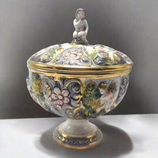 Capodimonte footed covered for sale  Marshall