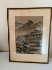 Vintage signed framed for sale  MITCHAM