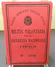 Tessera milizia volontaria usato  Roma