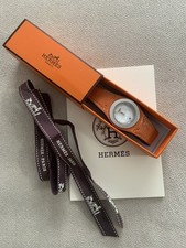Hermes Arne HA3.210 relógio de couro quartzo mostrador branco, laranja, usado comprar usado  Enviando para Brazil