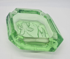 Green glass ashtray for sale  AYLESBURY