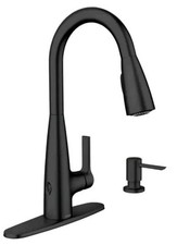 Torneira de cozinha Haelyn cromada com uma alça arco alto puxado Moen 87627EWBL comprar usado  Enviando para Brazil