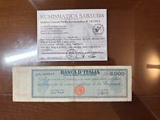 Repubblica lire 5000 usato  Rivoli