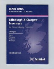 Pocket timetable scotrail for sale Pocket timetable scotrail for sale  BIRMINGHAM