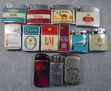Vintage-RARO-Lote de 13 Isqueiros Publicitários da Marca de Cigarros Camelo/Winston+++ comprar usado  Enviando para Brazil