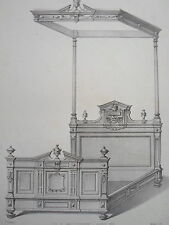 Lit baldaquin genre d'occasion  Pluvigner