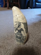 Vintage inuit scrimshaw for sale  Pulaski