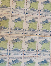 Planche timbres vignettes d'occasion  Lamalou-les-Bains