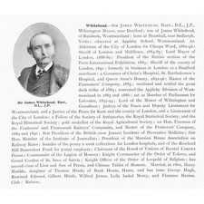Sir james whitehead for sale  GLASGOW
