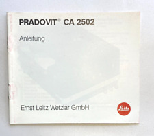 Leitz leica pradovit gebraucht kaufen  Aßlar