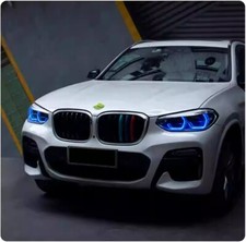 Placas de LED azuis DRL olhos de anjo para farol adaptativo 19-21 BMW X3 X4 M G01 G02 comprar usado  Enviando para Brazil