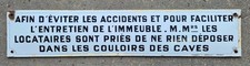 Plaque émaillée bombée d'occasion  Cesson