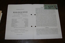 Rigoletto BZ Berlin 5.5.1951 mit Liebing, Rehm, Schmitt-Lutz comprar usado  Enviando para Brazil