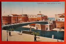 CARTOLINA TARANTO PONTE GIREVOLE IN FERRO 1913 ( C 85 ) comprar usado  Enviando para Brazil