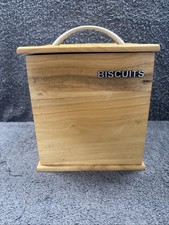 Wooden biscuit storage for sale  NEWCASTLE