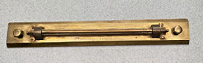 Raro Vintage Latão Náutico Paralelo Régua QUEEN Co. Philad'a 1800's BOM Rolo comprar usado  Enviando para Brazil