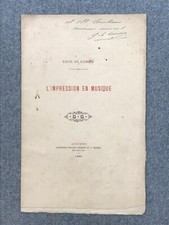 Livre impression musique d'occasion Livre impression musique d'occasion  Angers-