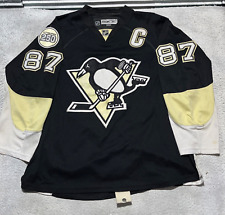 Camiseta masculina de hóquei Pittsburgh Penguins 52 Reebok Sidney Crosby costurada alça de luta comprar usado  Enviando para Brazil
