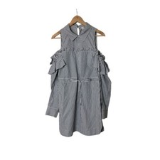 Mini vestido listrado ombro frio Rebecca Vallance 4 EUA 1236 comprar usado  Enviando para Brazil