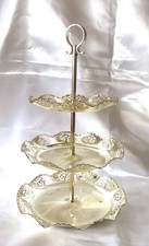 Etagere metall versilbert gebraucht kaufen  Bremen