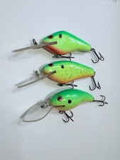 3 NOVO Vintage JAY YELAS Manivela de Madeira Feita à Mão Lote 3 ISCAS ARTIFICIAIS DE BAIXO Pintadas Sob Medida comprar usado  Enviando para Brazil