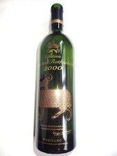GARRAFA DE VINHO DE VIDRO VAZIA CHATEAU MOUTON ROTHSCHILD 2000PAUILLAC 750 ML comprar usado  Enviando para Brazil