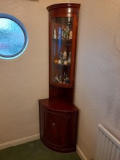 Walnut corner display for sale  BASILDON