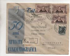 1954:  AMGFTT: RACCOM. AFFR. CON QUARTINA MARCO POLO DA 25 £ +5£ comprar usado  Enviando para Brazil