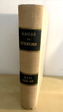 Saggi oftalmologia xiii usato  Compiano