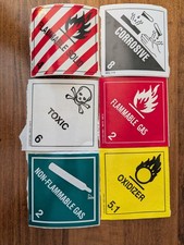 Lot hazmat stickers for sale  Columbus