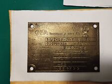 Placca targa metallica usato  Caltanissetta