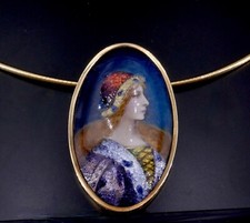 Collier 18k pendentif d'occasion  L'Isle-sur-la-Sorgue