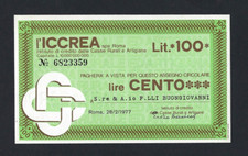 Miniassegni iccrea 100 usato  Colleferro