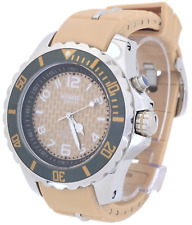 Kyboe! Relógio masculino gigante 48 mm caixa de aço inoxidável bege pulseira de silicone 100M WR comprar usado  Enviando para Brazil