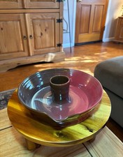 Vintage Greenhill NC Mountain Chicken Roaster Grés Cerâmica Gotejamento Vermelho e Baga comprar usado  Enviando para Brazil
