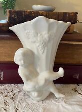 White ceramic cherub for sale  HAVERHILL