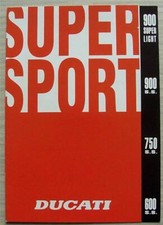 Usado, Folheto de vendas DUCATI SUPER SPORT MOTORCYCLES 1993-94 900SL 900SS 750SS 600SS comprar usado  Enviando para Brazil