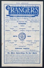 Rangers partick thistle for sale Rangers partick thistle for sale  HITCHIN