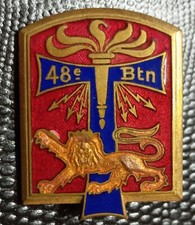 Insigne bataillon transmission d'occasion  Saint-Pantaléon-de-Larche