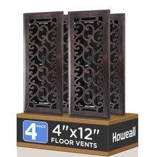 4x12 polegadas pacote com 4 registros de piso caminhável resistente - fácil ajuste caixa aberta comprar usado  Enviando para Brazil