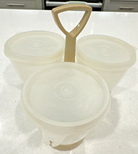 Vintage Tupperware 3 xícaras condimento caddy #757 com tampas, sem colheres comprar usado  Enviando para Brazil