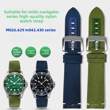 Pulseira de relógio masculina de lona náilon qualidade 22 mm para Mido Ocean Star M026.629 M042.430 comprar usado  Enviando para Brazil
