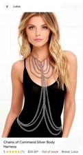 Silver chainmail top for sale  Richmond