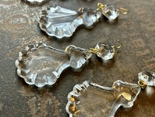 5 pendálogos lustre corte francês cristais chumbo cristal lâmpada peças 3” comprar usado  Enviando para Brazil