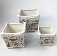 Ceramic square planters for sale  Dayton