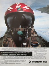 6/1991 PUB THOMSON CSF PILOT HELMET ULMER MIRAGE 2000 ELECTRONICS FRENCH AD comprar usado  Enviando para Brazil