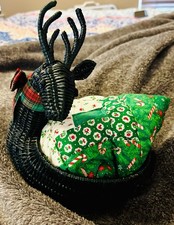 Vtg wicker reindeer for sale  Simpsonville