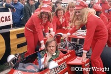 Raro Ronnie Peterson março 721 na grade com meninas - Foto colorida comprar usado  Enviando para Brazil