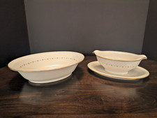 Tigela de servir Noritake marfim porcelana e molho barco com placa inferior Constellation 7559 comprar usado  Enviando para Brazil